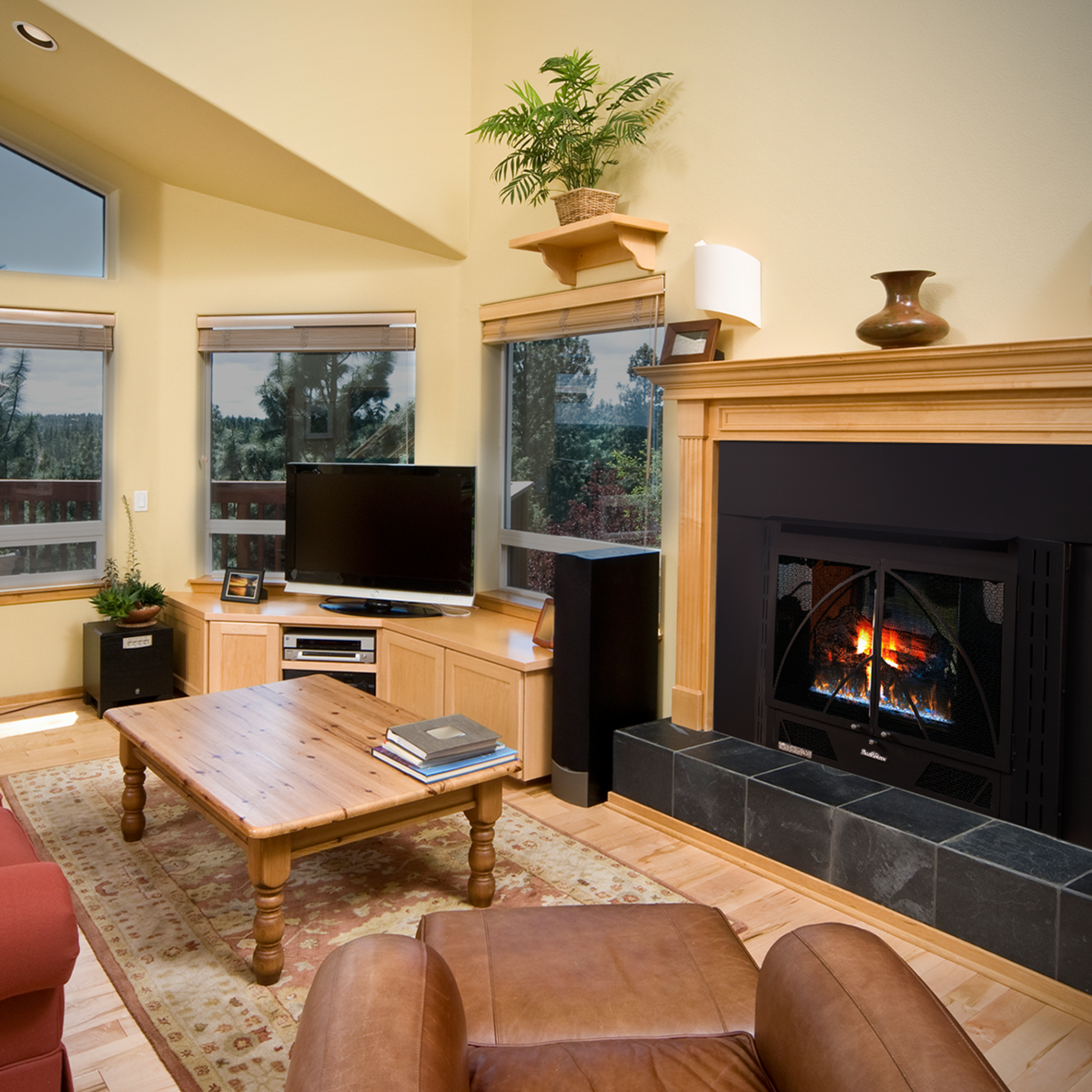 Model 34ZC Contemporary Gas Fireplace