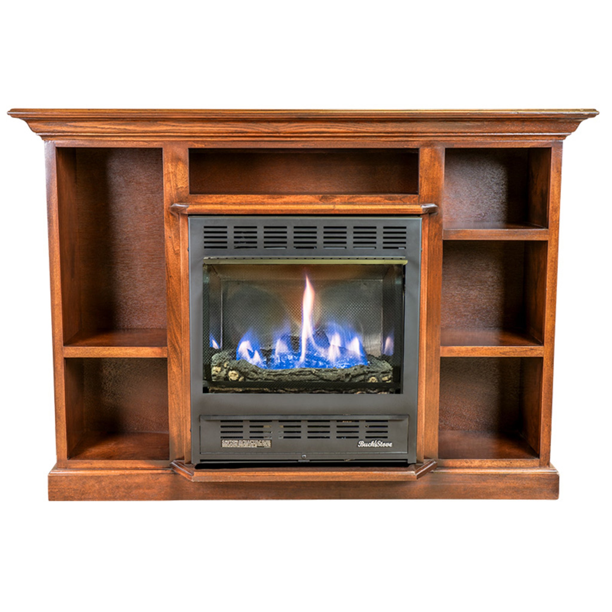 Model 1127 Vent-Free Gas Fireplace with Prestige Mantel