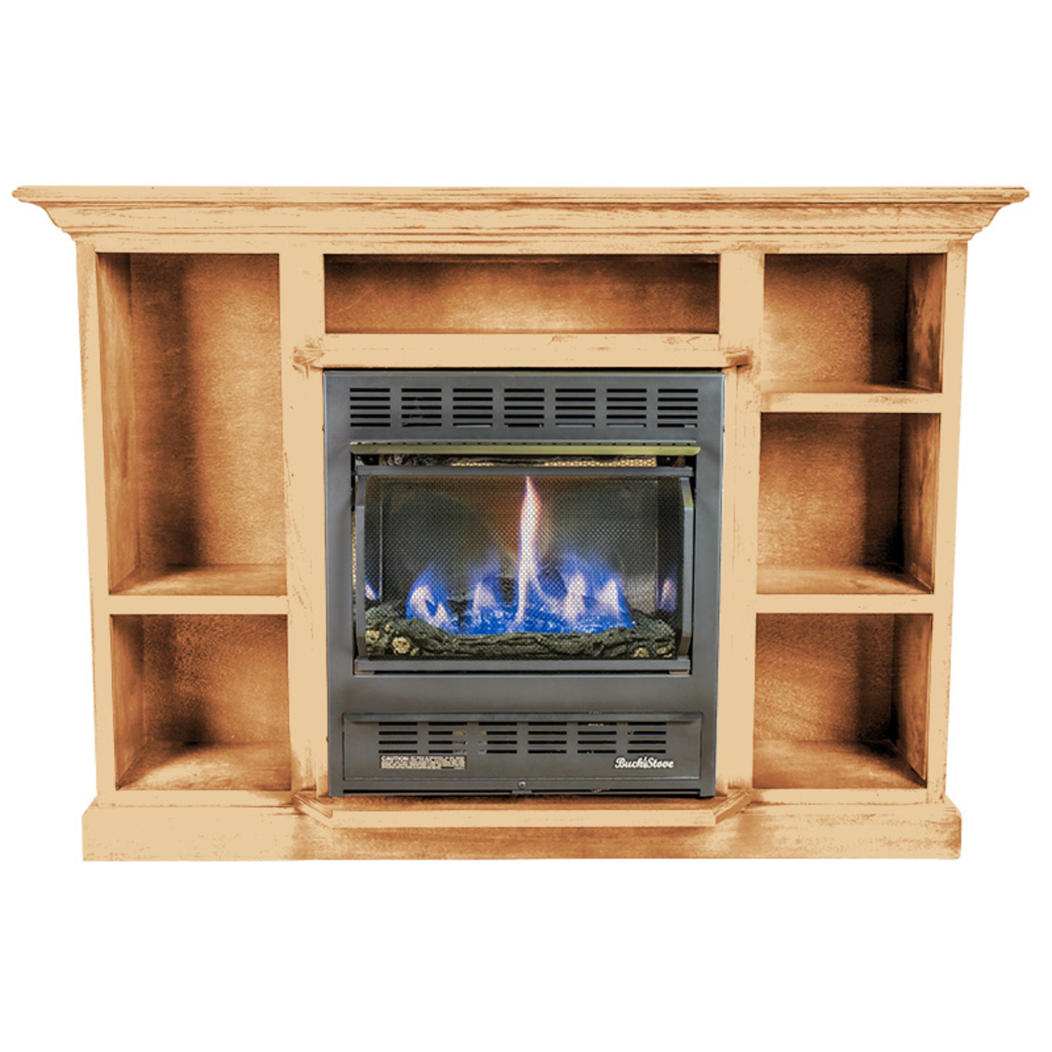 Model 1127 Vent-Free Gas Fireplace with Prestige Mantel