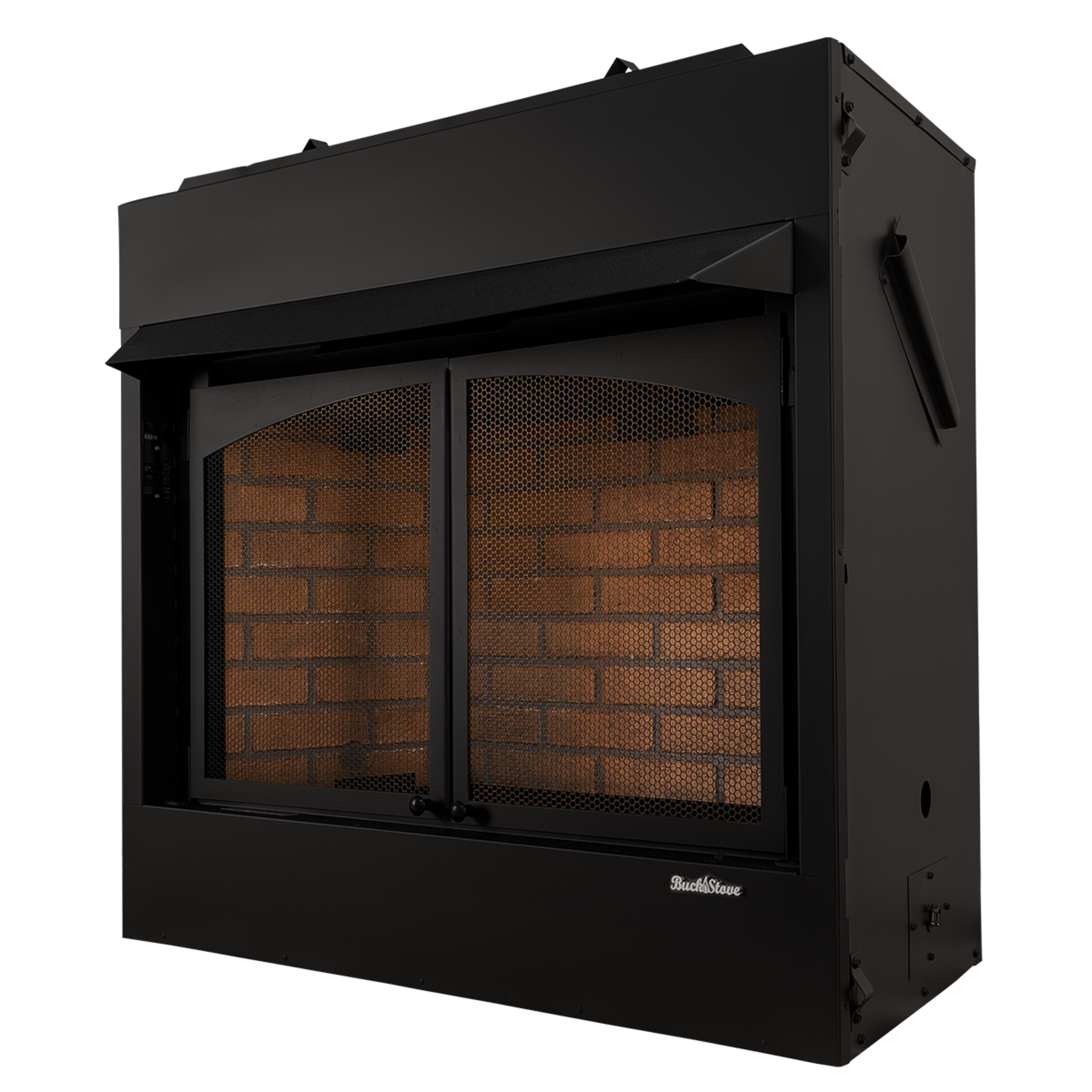 Model 36ZCBB & 42ZCBBXL Vent-Free Zero Clearance Builder Box with EmberVision 100 Oak Gas Logs