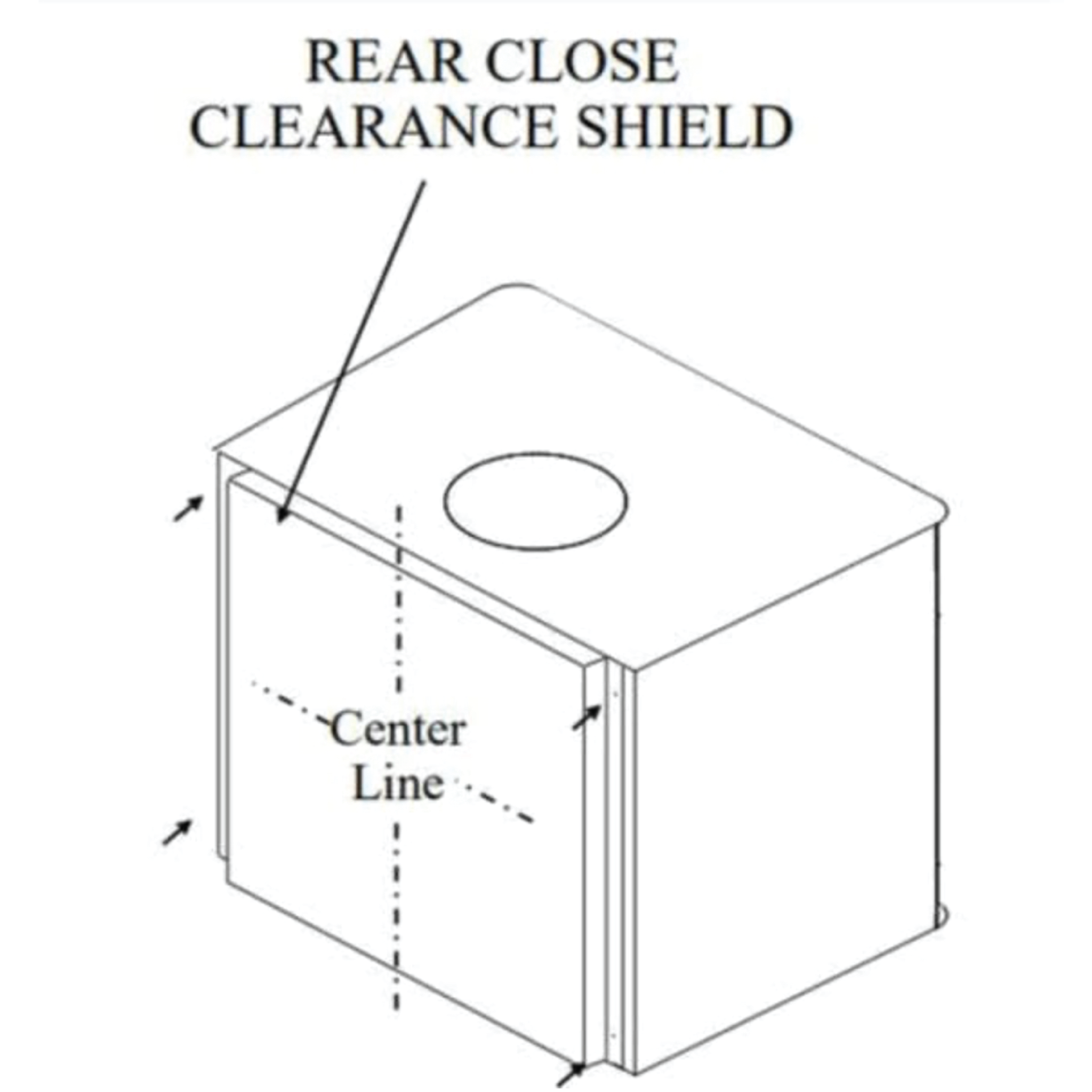 Buck Stove Close Clearance Shields for Model 21 Non-Catalytic Wood Stove