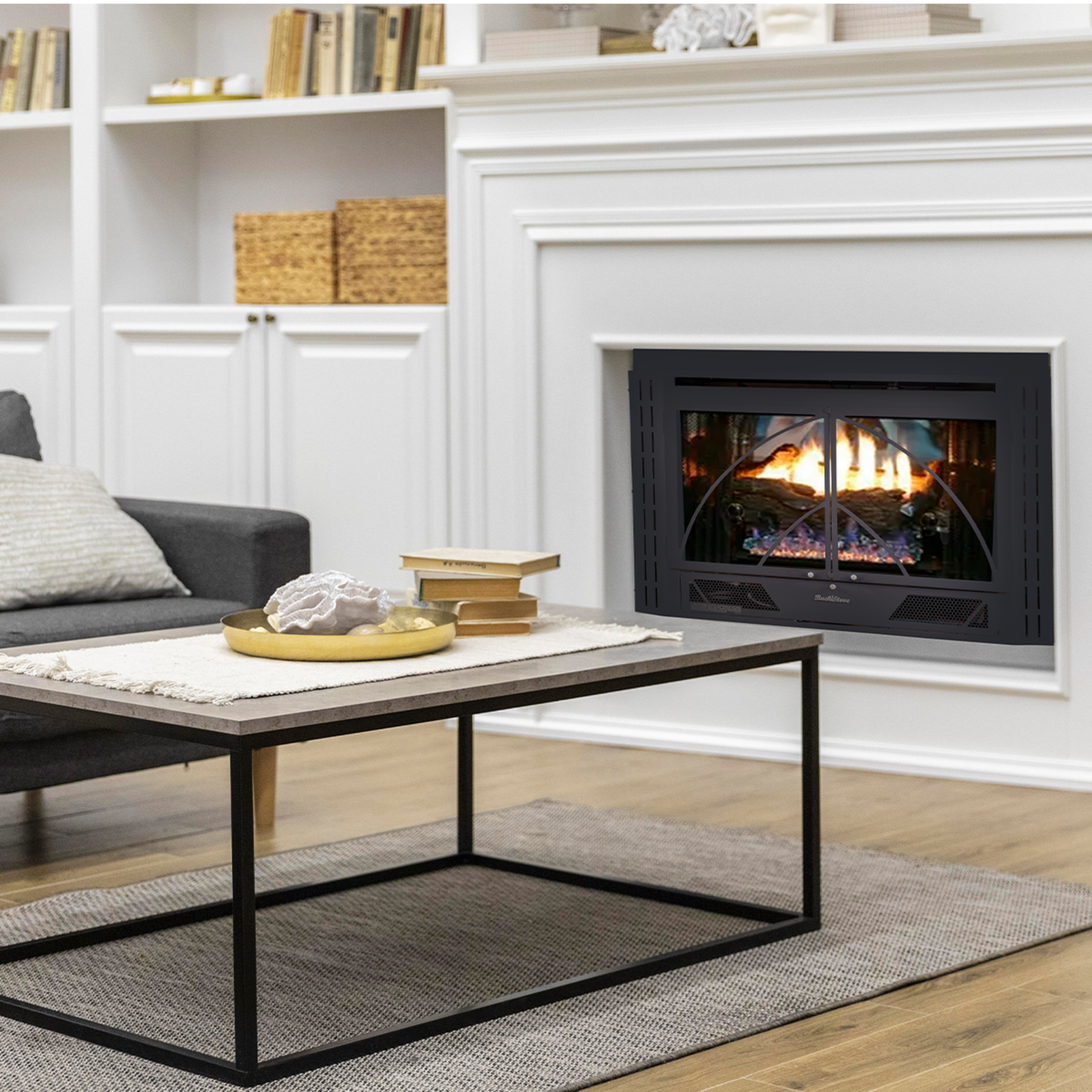 Model 34ZC Contemporary With Natural Gas Fireplace