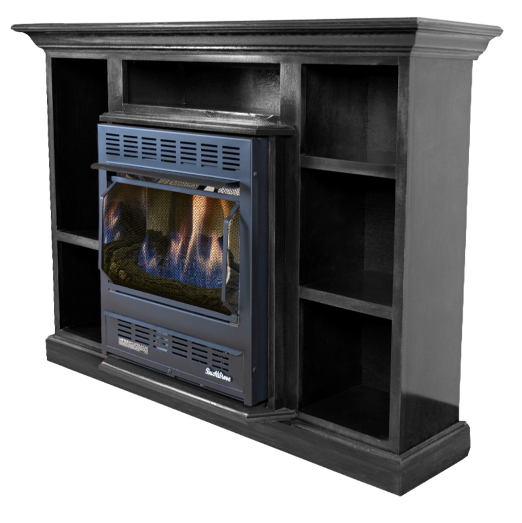 Model 1127 Vent-Free Gas Fireplace with Liquid Propane & Prestige Mantel