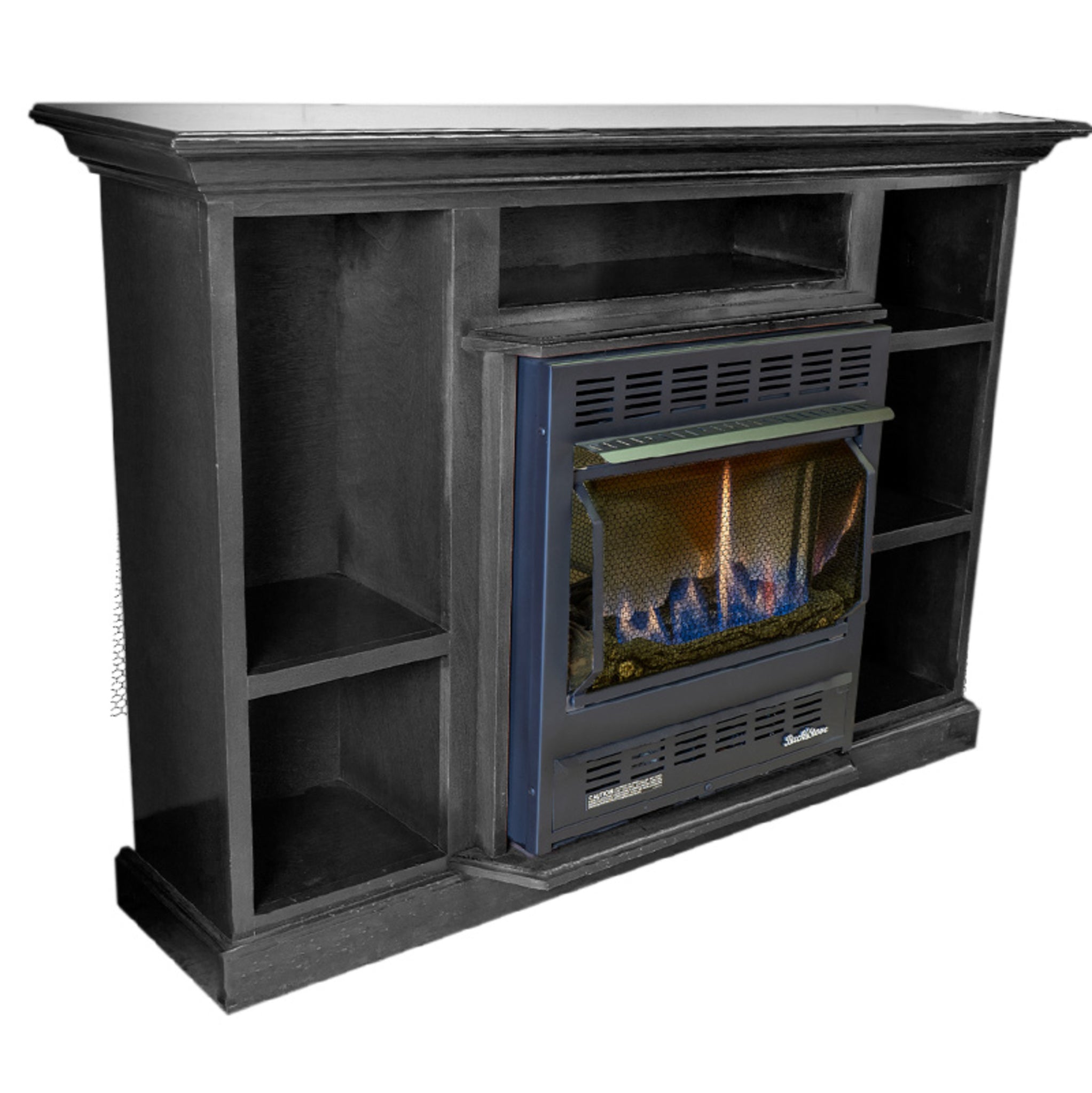 Model 1127 Vent-Free Gas Fireplace with Liquid Propane & Prestige Mantel