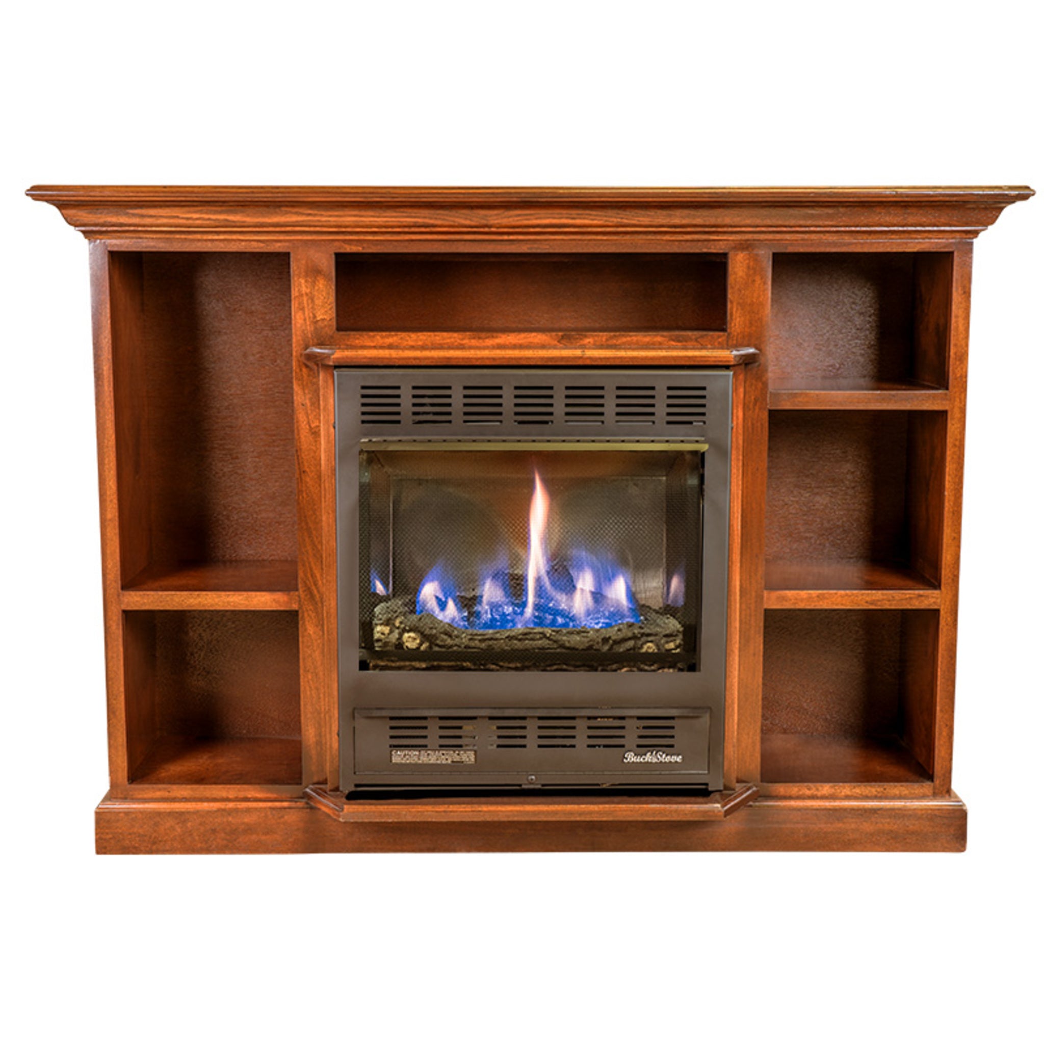 Model 1127 Vent-Free Gas Fireplace with Liquid Propane & Prestige Mantel