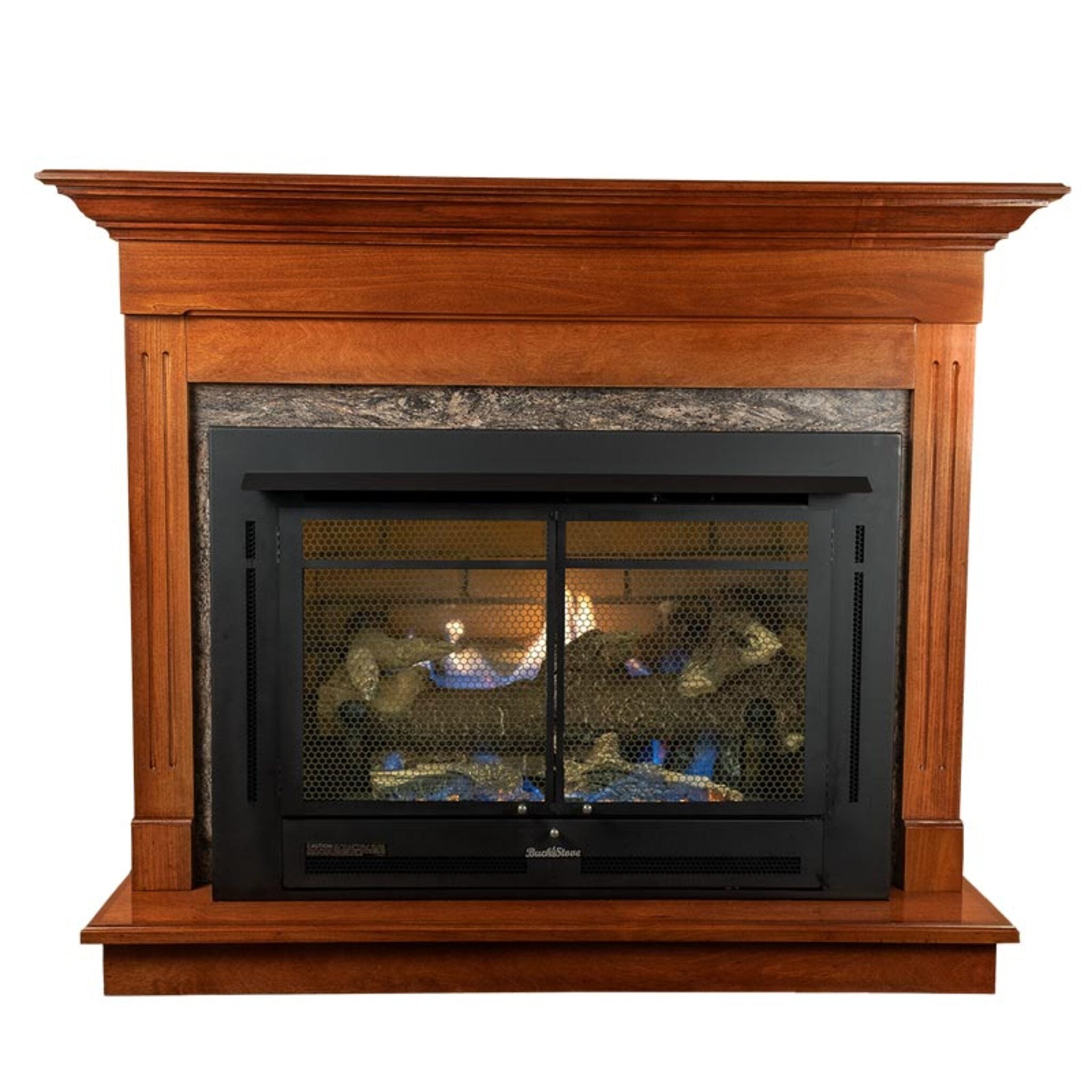 Contemporary Mantel for Buck Stove Models 34ZC Manhattan and 384 Versatile Gas Stoves
