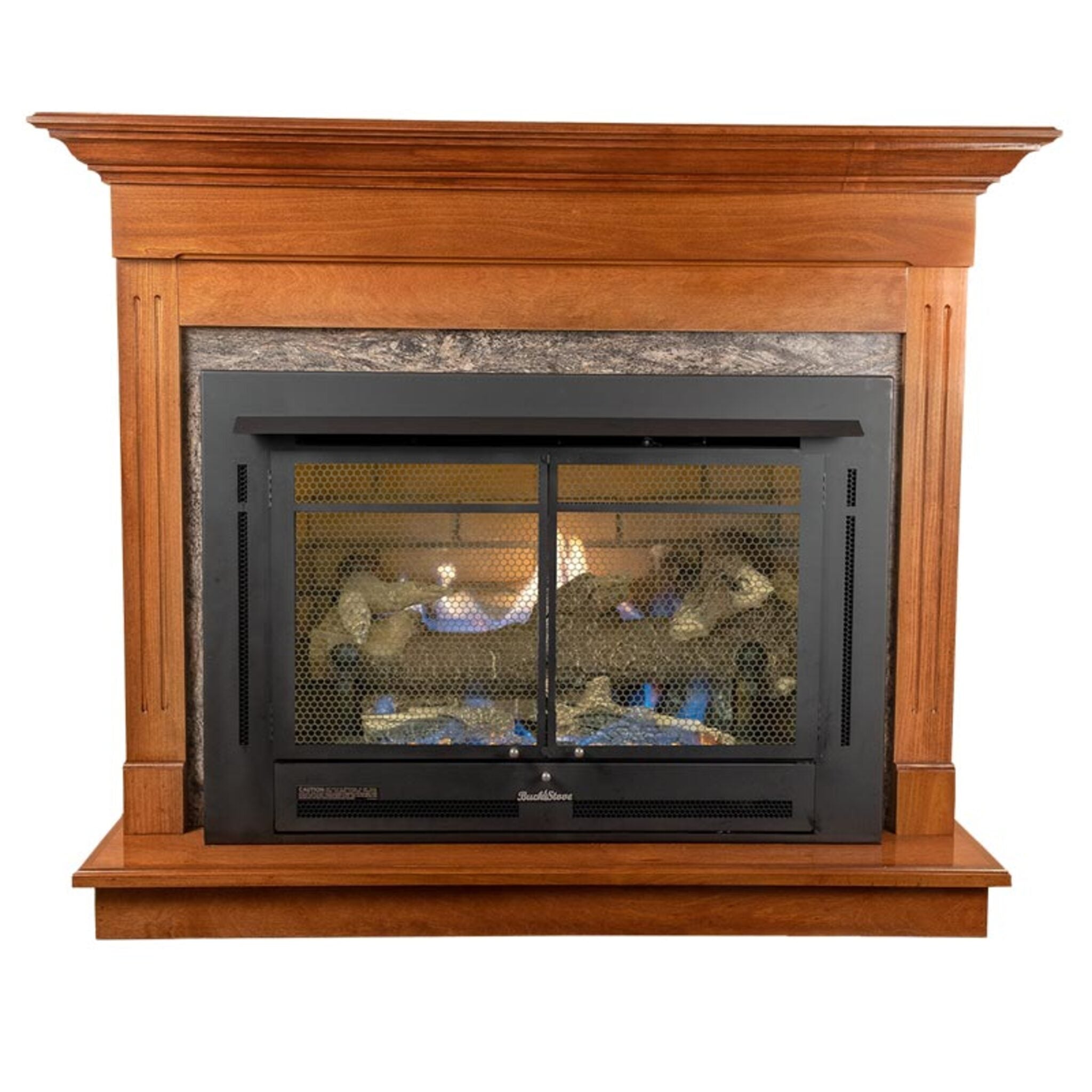 Contemporary Mantel for Buck Stove Models 34ZC Manhattan and 384 Versatile Gas Stoves