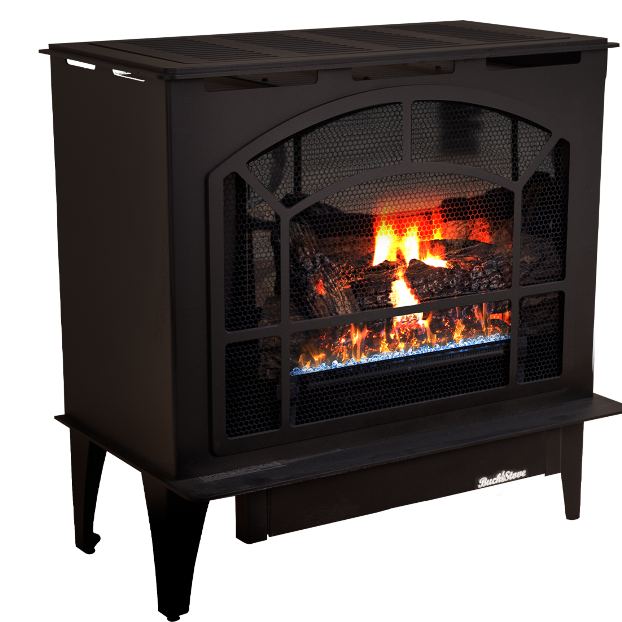 Model Townsend II Steel Series Vent-Free Natural Gas Stove in Gray