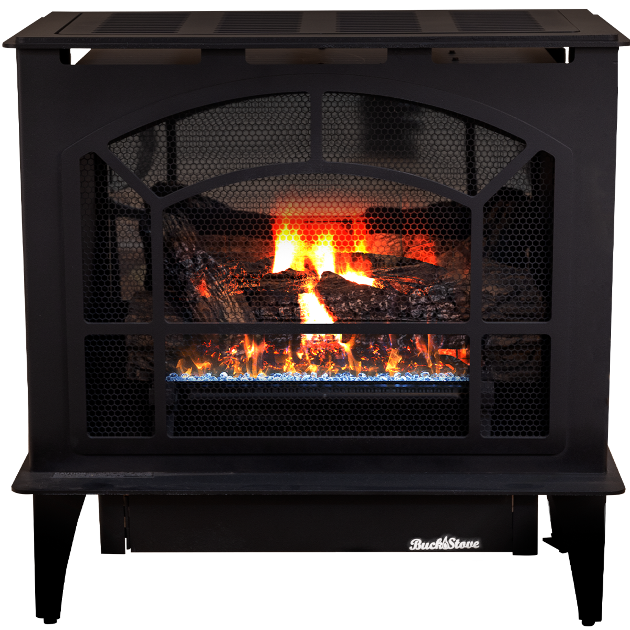 Model Townsend II Steel Series Vent-Free Natural Gas Stove in Black