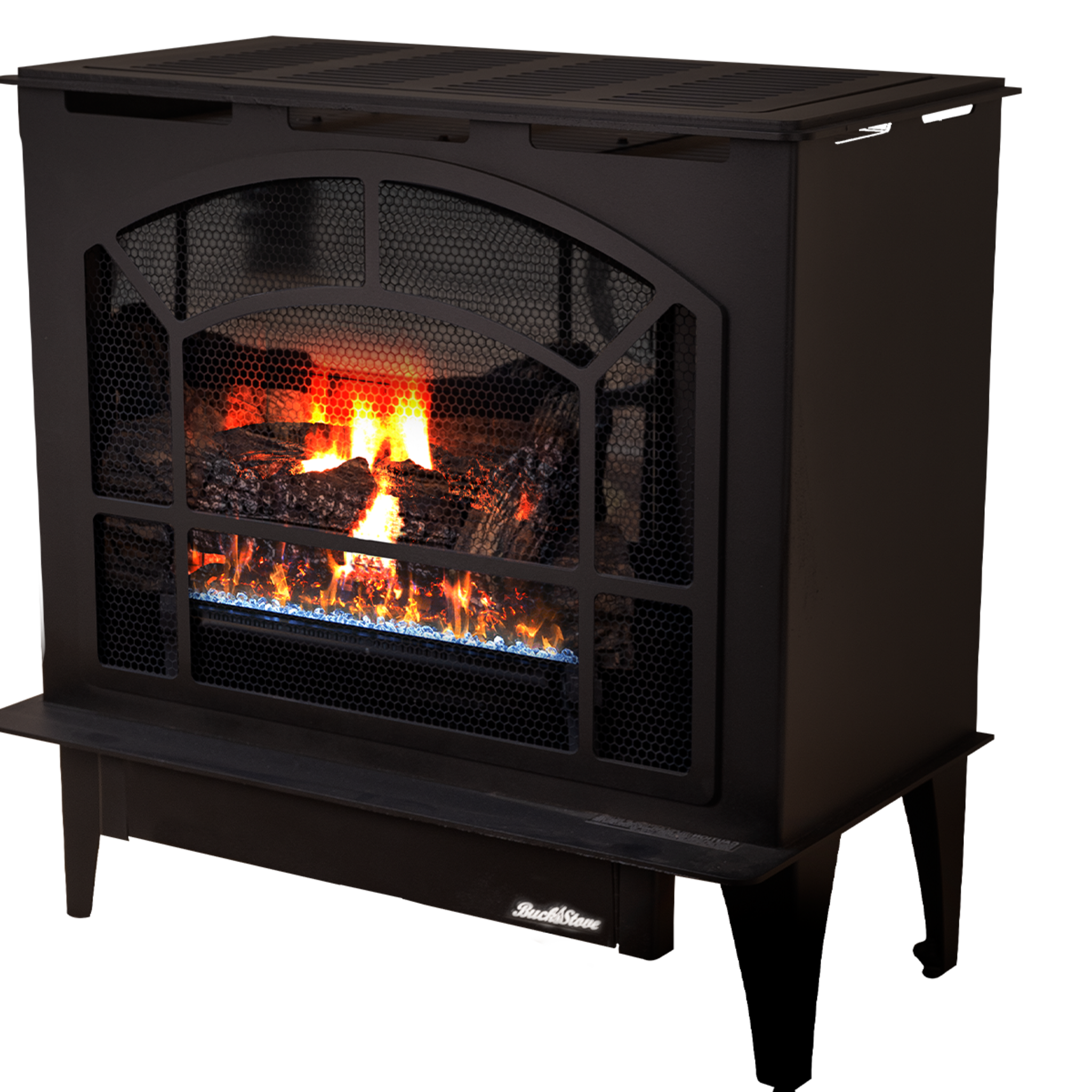 Model Townsend II Steel Series Vent-Free Natural Gas Stove in Gray