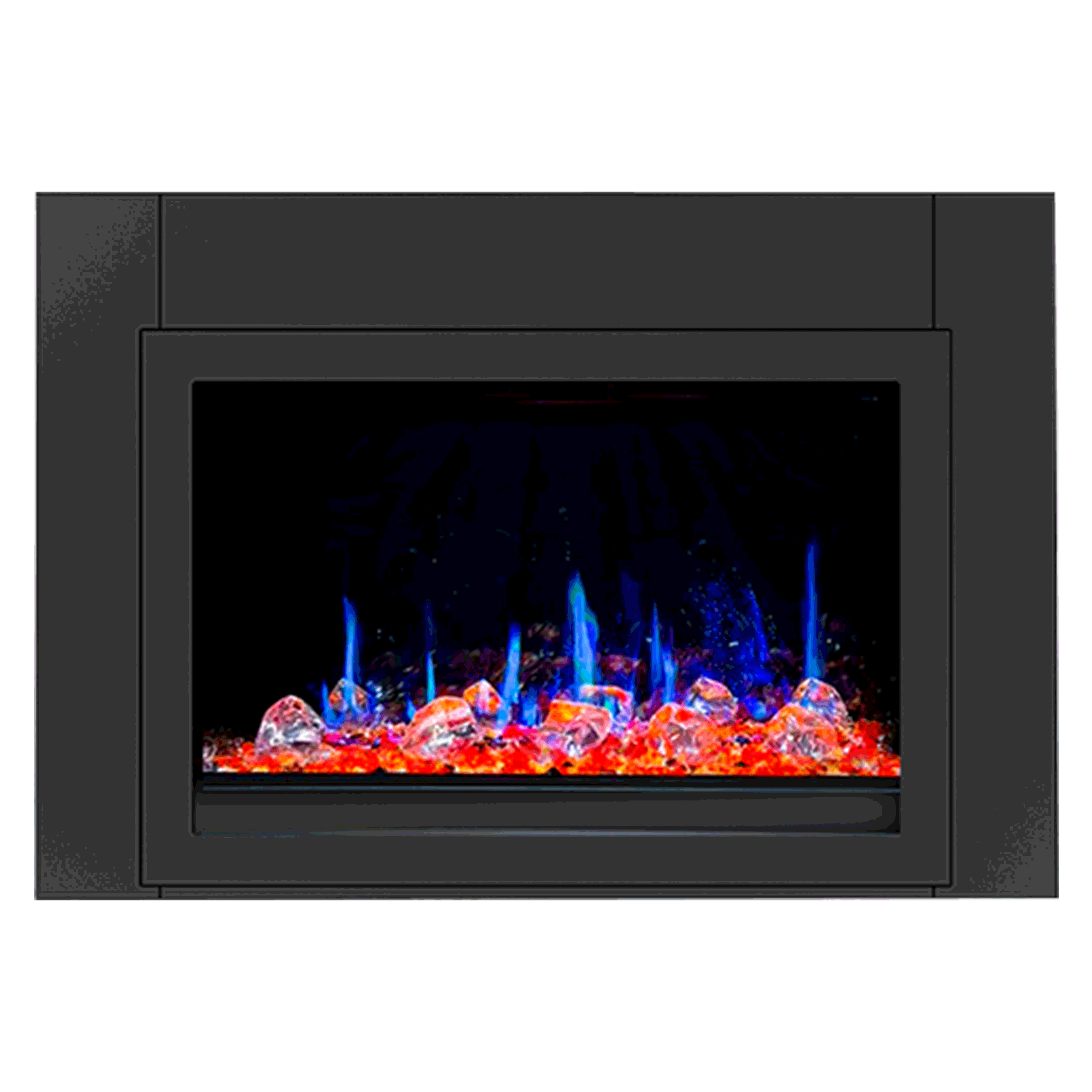 Litedeer Homes LiteStar Smart with Reflective Amber Glass Electric Fireplace